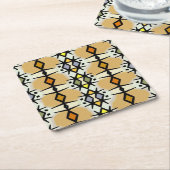 コンゴ・コースターの宝石 スクエアペーパーコースター (アングル)