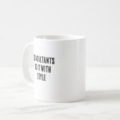 コンサルタントがスタイルで対応 コーヒーマグカップ (正面左)