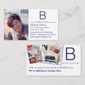 コンサルタントのためのカスタムなBeautycounterの名刺 名刺 (正面/裏面)