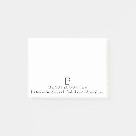 コンサルタントのためのBeautycounterの付箋 ポストイット (正面)
