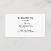 コンサルタントのひまわり 名刺 (裏面)