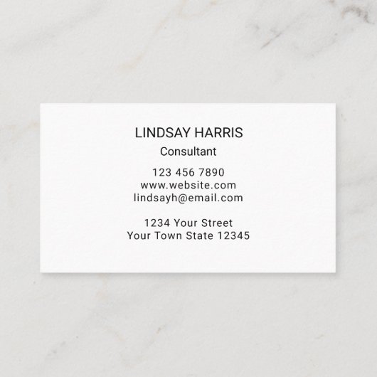 コンサルタントのひまわり 名刺 (裏面)