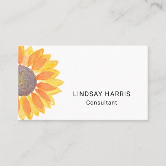 コンサルタントのひまわり 名刺 (正面)