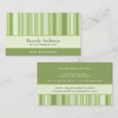 コンサルタントのストライプな名刺 名刺 (正面/裏面)