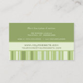 コンサルタントのストライプな名刺 名刺 (裏面)