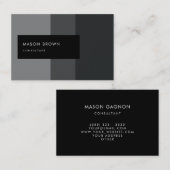 コンサルタントのProfiのモダンな灰色の勾配パターン 名刺 (正面/裏面)