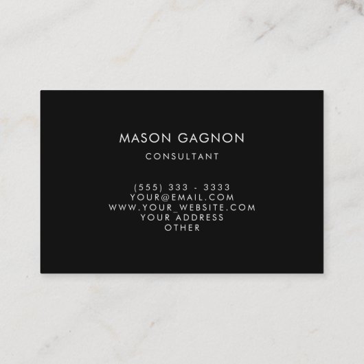 コンサルタントのProfiの幾何学的なバッファローの格子縞の赤 名刺 (裏面)