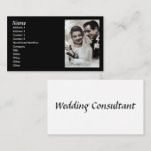 コンサルタントカードを結婚するヴィンテージ 名刺 (正面/裏面)