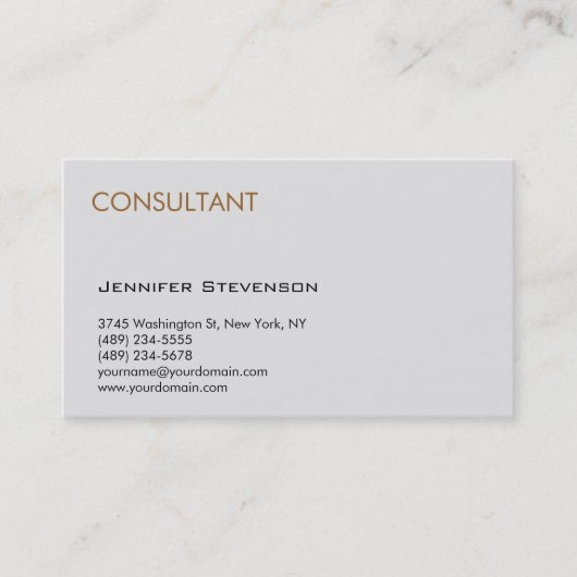 コンサルタントグモダンレイプロフェッショナル名刺 名刺 (正面)