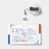 コンサルタントバッジ バッジ (伸縮クリップ付きの裏面)