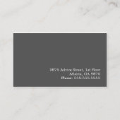 コンサルタントビモダンジネスカードテンプレート アドバイスカード (裏面)