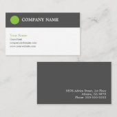 コンサルタントビモダンジネスカードテンプレート アドバイスカード (正面/裏面)