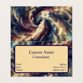 コンサルタントモダン抽象芸術芸術 名刺 (外部フラット)