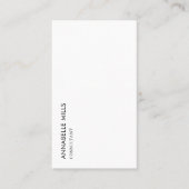 コンサルタント向けミニマルシンプルリストQrコード 名刺 (正面)