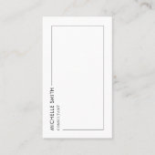 コンサルタント垂直幾何学ミニマリストQrコード 名刺 (正面)