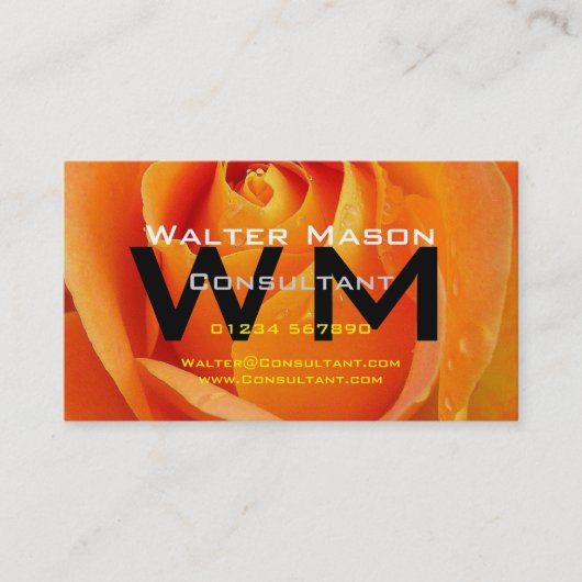 コンサルタント独自の簡単汎用 名刺 (正面)