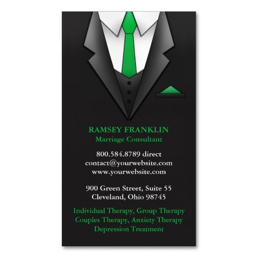 コンサルタント訴訟 マグネット名刺 (正面縦)