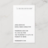 コンサルタント-よい振動-名刺 名刺 (裏面)