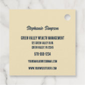 コンサルタント、スモールビジネス向けジャムマーケティング フェイバータグ (裏面)