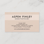 コンサルタント – ロゴ、写真、QRコード名刺 名刺 (裏面)