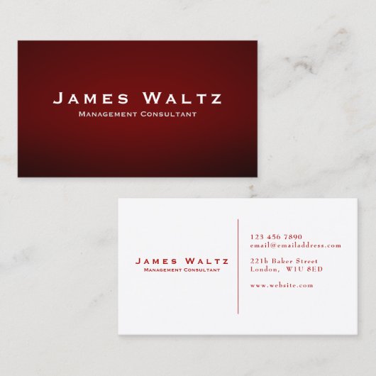 コンサルタント 名刺 (正面/裏面)