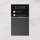 コンサルタントLarge Monogram Swirlsビジネスカード 名刺 (裏面)