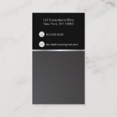 コンサルタントLarge Monogram Swirlsビジネスカード 名刺 (裏面)