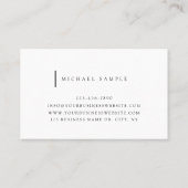 コンサルティミニマルング会社モダンタイポグラフィ 名刺 (裏面)