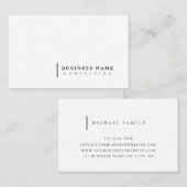 コンサルティミニマルング会社モダンタイポグラフィ 名刺 (正面/裏面)