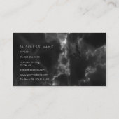 コンサルティングブラックグレー抽象芸術マーブルビップ 名刺 (裏面)