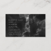 コンサルティングブラックグレー抽象芸術マーブルビップ 名刺 (裏面)