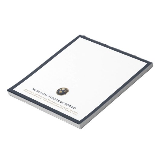 コンサルティングロゴプロフェッショナルメモ帳 ノートパッド (回転)