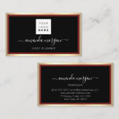 コンサルティング投資Blogger Influencer金ゴールドVIP 名刺 (正面/裏面)