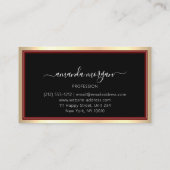 コンサルティング投資Blogger Influencer金ゴールドVIP 名刺 (裏面)