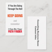 コンサルティング業 名刺 (正面/裏面)