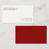 コンサルティング | 企業の | 確定 名刺 (正面/裏面)