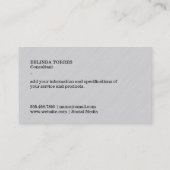 コンサルティング |財務/ビジネス 名刺 (裏面)