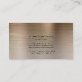 コンサルティンパーソナライズされたグライオンセピア金属鋼 名刺 (裏面)