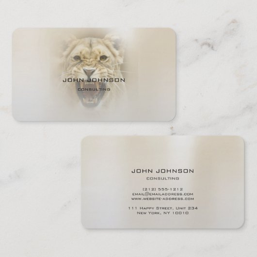 コンサルティンパーソナライズされたグライオンビジネスカート 名刺 (正面/裏面)