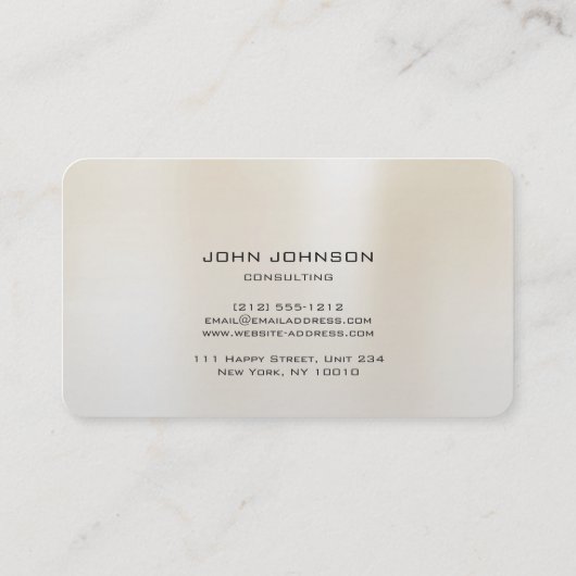 コンサルティンパーソナライズされたグライオンビジネスカート 名刺 (裏面)