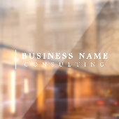 コンサルミニマルティング企業のモダンタイポグラフィ ウィンドウサイン (シート2)