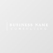 コンサルミニマルティング企業のモダンタイポグラフィ ウィンドウサイン (シート)