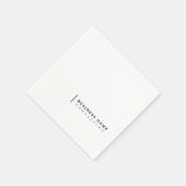 コンサルミニマルティング会社モダンタイポグラフィ スタンダードカクテルナプキン (角)