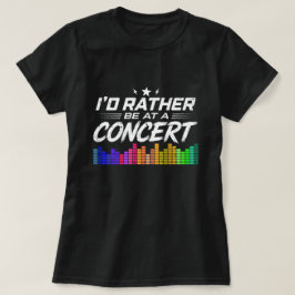 コンサートにいきたいおもしろ音楽ファン Tシャツ