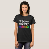 コンサートにいきたいおもしろ音楽ファン Tシャツ (正面フル)