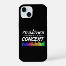 コンサートに行きたい おもしろ音楽好き iPhone 15ケース
