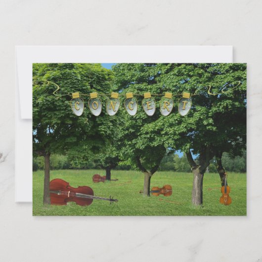 コンサートのお誘い 招待状 (正面)