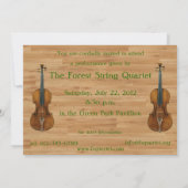 コンサートのお誘い 招待状 (裏面)