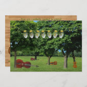 コンサートのお誘い 招待状 (正面/裏面)