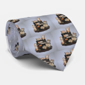 コンサートのコーギーのタイの"Yappy時間"のコーギーそしてヒツジ! ネクタイ (ロール)